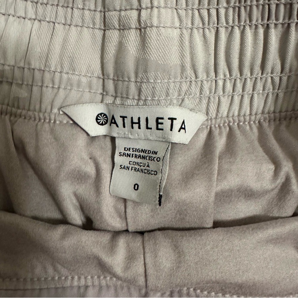 Athleta Women's Brooklyn Lined Camo Joggers - Gray and Lavender - Picture 5 of 7
